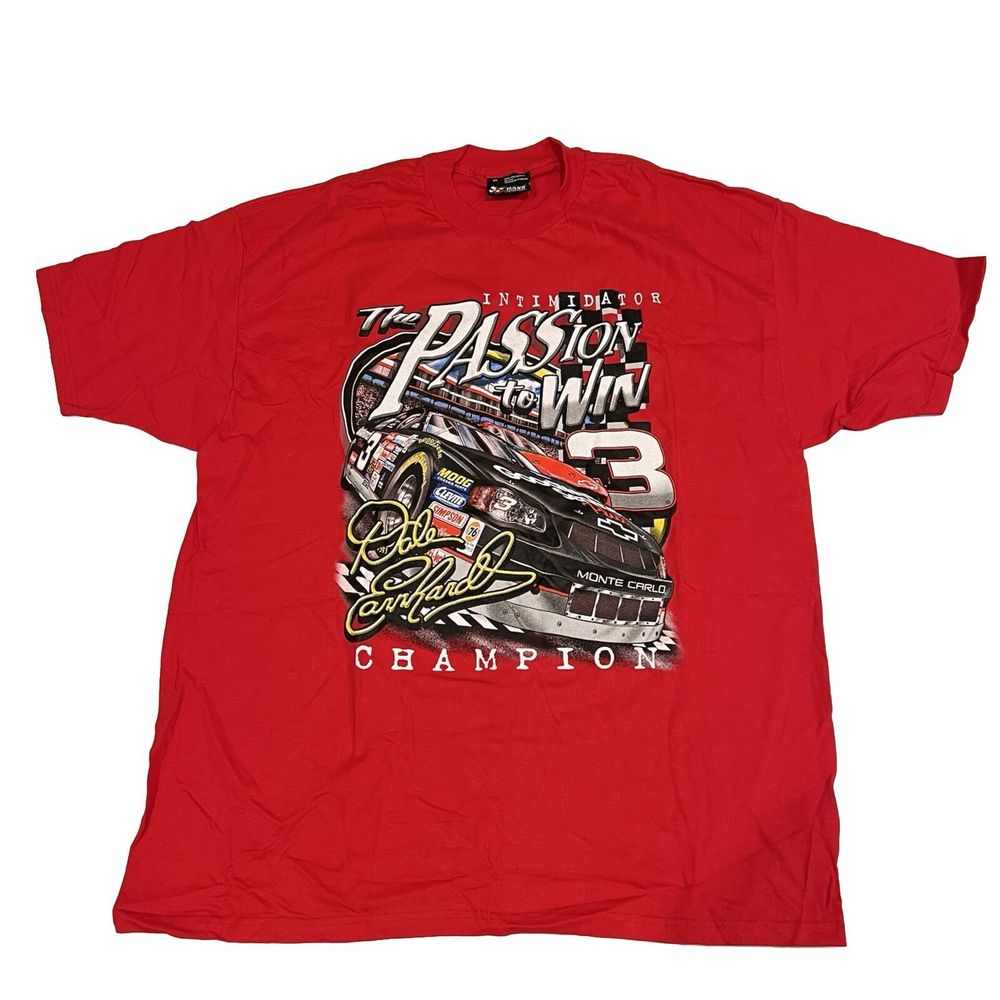 Dale Earnhardt Nascar “The Passion To Win” The Intimidator Champion T-Shirt XL